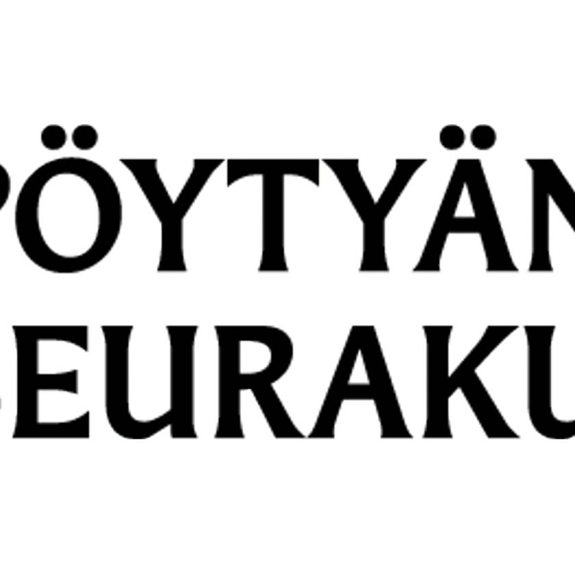 Logo vihreä risti ja teksti Pöytyän seurakunta.