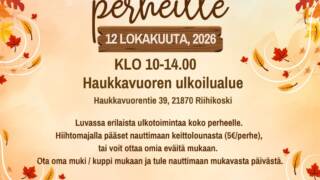 syksyinen tausta kurpitsojen ja vaahteran lehtien kanssa ja teksti koskien päivän tapahtumia