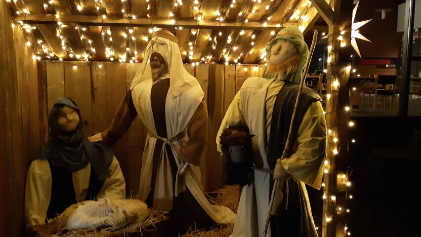 Seimi iltavalaistuksessa.